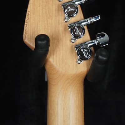 Suhr Custom Modern in Transparent Teal with Black Limba Body image 7