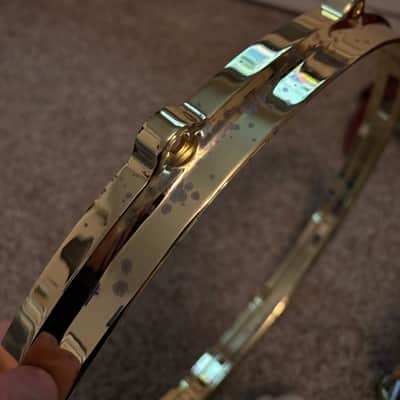 Ludwig LM402 Supraphonic 6.5x14" 10-Lug Aluminum Snare Drum 1985 - Present - Chrome-Plated image 6