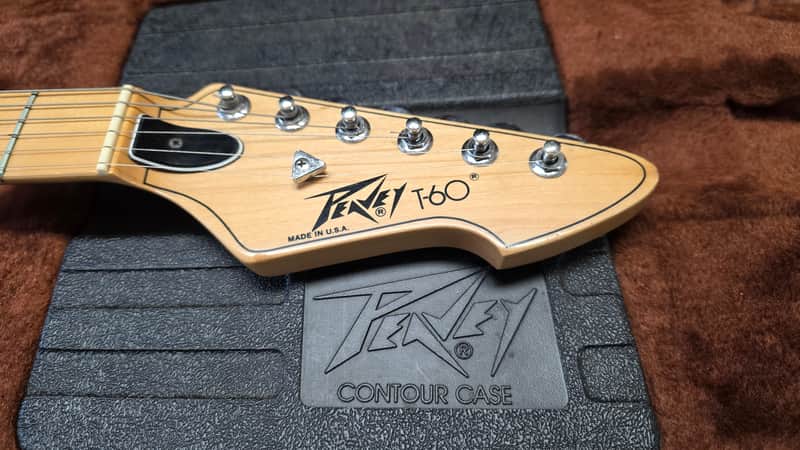 1983 Peavey T-60 Made in USA T60 Natural Ash with Original Hard Case! Coil Split Phase Switching Humbuckers - Epic American Vintage 80s 1980's electric guitar image 1
