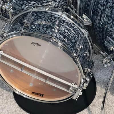 Rogers Cleveland Drum Set Dynasonic snare NAMM Show Shell Pack Sky blue onyx 4 PC.. image 3
