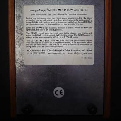 Moog MF-101 Moogerfooger Low Pass Filter 1998 - 2018 - Black image 4