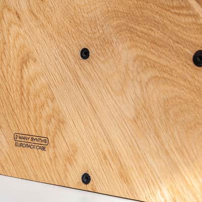 2 Many Synths 12U 160HP Solid Oak Eurorack Case, Powered image 4