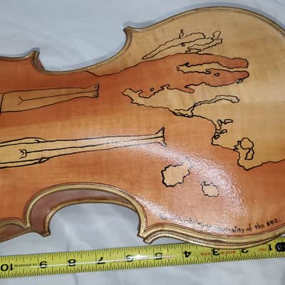 Folk Art Unusual Rare Samuel Eastman Viola 14" image 11
