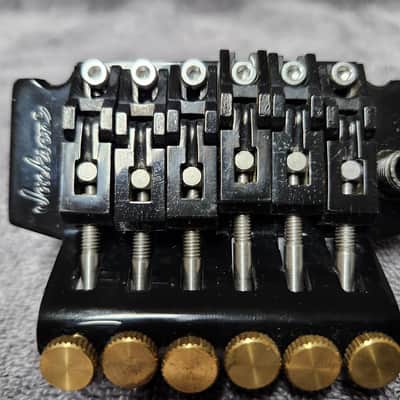 Jackson JT-580 Licensed Floyd Rose Tremolo -Black w/ Brass & Stainless Steel Upgrades image 1