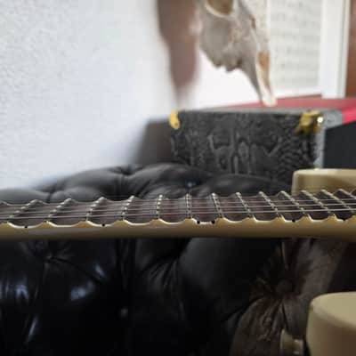 ESP M-1 Custom 1987 M1 Mirage SCALLOPED Owned by major German pro artist Jackson Headstock image 11