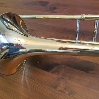 Yamaha YSL-448G Intermediate Bb/F Trombone 2010s - Lacquered Brass image 4