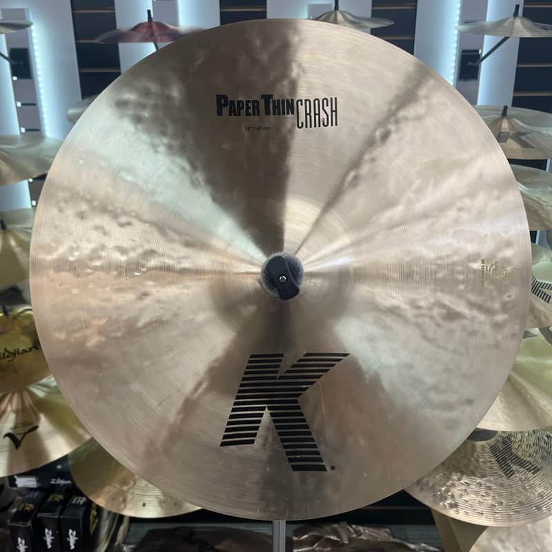 ZILDJIAN K2818 18" K ZILDJIAN PAPER THIN CRASH CYMBAL 1150g - FLOOR DEMO image 1