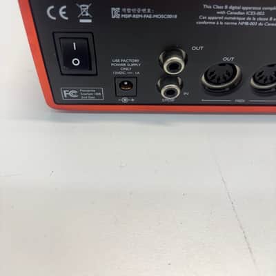 Focusrite Scarlett 18i8 2nd Gen USB Audio Interface 2016 - 2018 - Red / Black image 7