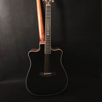 Busuyi Guitar 4 String Bass 6 String Lead Acoustic, Travel Acoustic Guitar with  Hard Case image 4