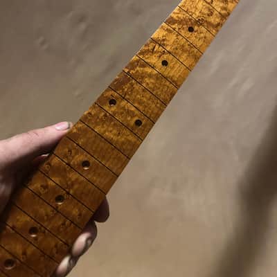 Super Rare Roasted Birdseye Strat Guitar Neck Fits Fender & Warmoth image 7