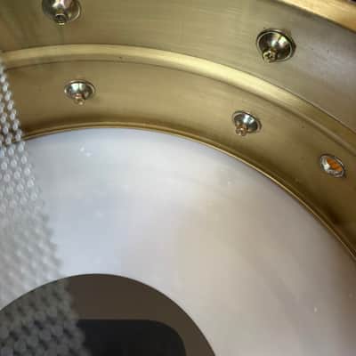 (Video) Yamaha 1990s SD-4105 14x5.5 Seamless Brass Snare Drum image 10