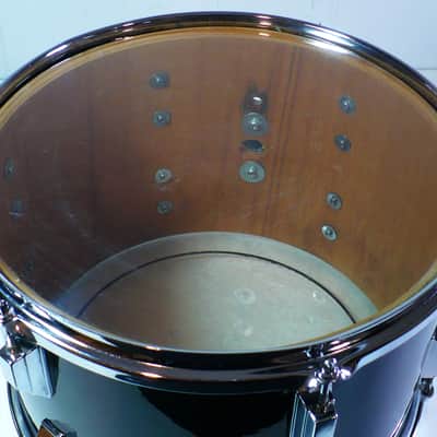 Pearl 13 x 9 Mounted Tom / Gloss Black Wrap / Early Export? image 7
