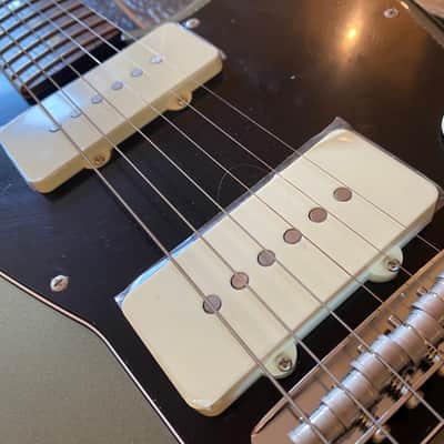 Fender Japan Very Rare 2023 Jasper Olive Metallic Hybrid II Jazzmaster w/ Matching Headstock image 12