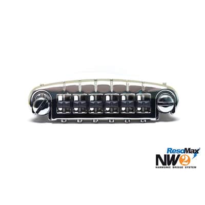 Graph Tech ResoMax NW2 Wraparound Bridge with String Saver Saddles Regular Chrome image 2