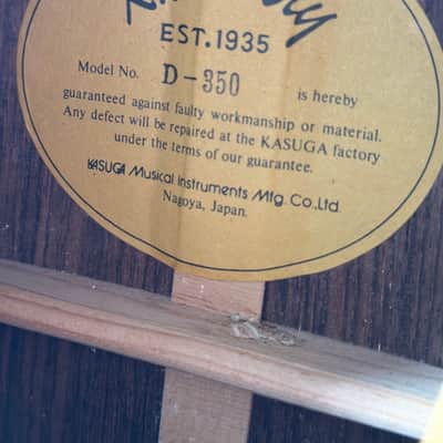 K.Country D-350 New Old Stock – Natural, Lawsuit Era, '70s image 12