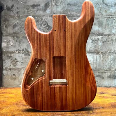 Warmtone CG Hss Strat Style Guitar Body Flamed Maple “Sunset” 3.7lbs image 3