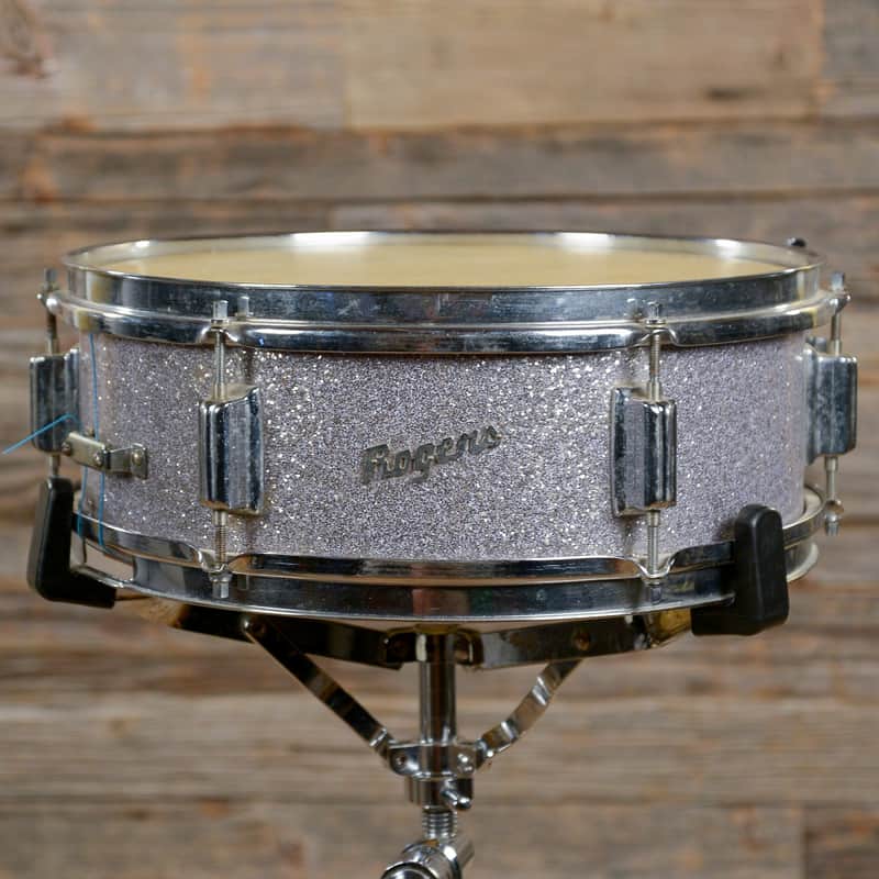Rogers Luxor 5x14" 6-Lug Wood Snare Drum with Beavertail Lugs 1960s image 4