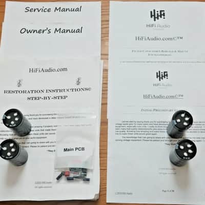Rotel RB-850 restoration kit filter capacitor repair rebuild fix image 1
