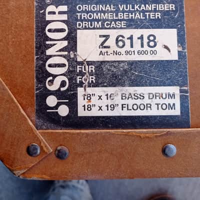 ULTRA RARE 1982 Sonor Z 6118 Case (18x16 / 18x19) - Special Order From First Year of Signature Series Production - German Quality Bild 16