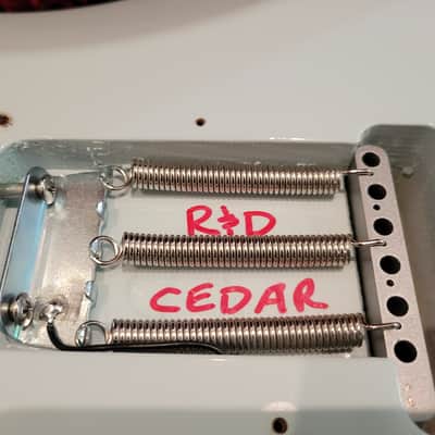 Fender Research and Development one off red cedar 60s vintage stratocaster chris fleming sonic blue image 3