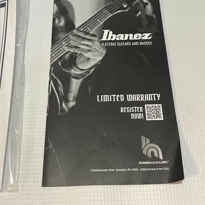 2020's Ibanez Electric Guitars Factory Owners Manual & Paperwork image 2