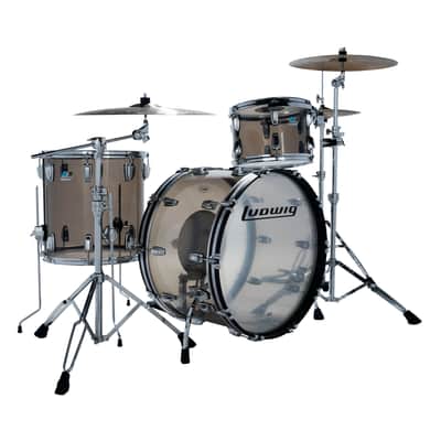 Ludwig Vistalite Pro Beat 3-Piece Shell Pack w/24" Kick - Bronze image 1