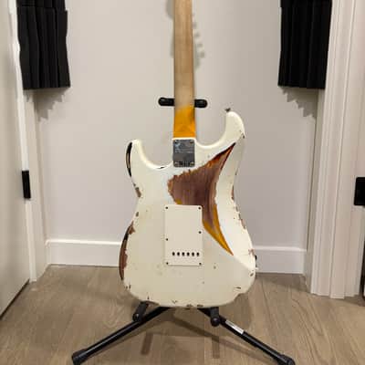 2023 Fender Custom Shop '60s Reissue Stratocaster Heavy Relic - Olympic White over 3TSB - HSC,COA, All CC image 5
