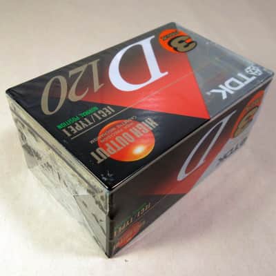 3 TDK D-120 D120 IEC Rare Type I Normal Hi Output NOS Sealed Cassette Tapes Cassette Tapes image 3