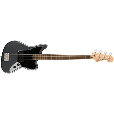 Squier Affinity Jaguar Bass - Laurel Fingerboard, Charcoal Frost Metallic image 7