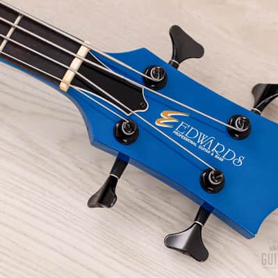 1990s Edwards by ESP Luna Sea J Signature E-J-78TV Aqua Blue w/ Case, Japan image 4