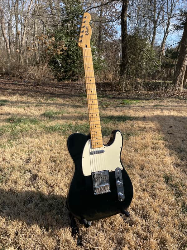 VINTAGE* 1994 Fender Black Label Squier Series Telecaster Black