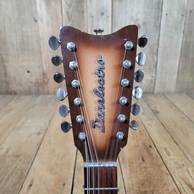 Danelectro Bellzouki 12 String Teardrop 1960s w/ Gig Bag - Brown Burst image 5