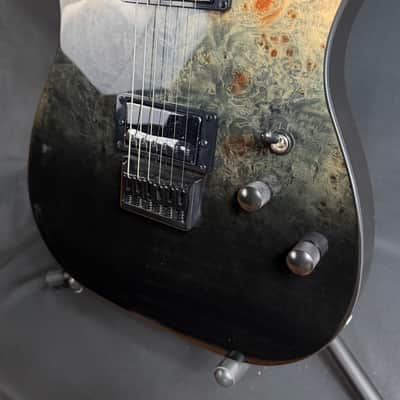 Schecter PT Standard Electric Guitar Black Fade Burst Burl Finish image 8