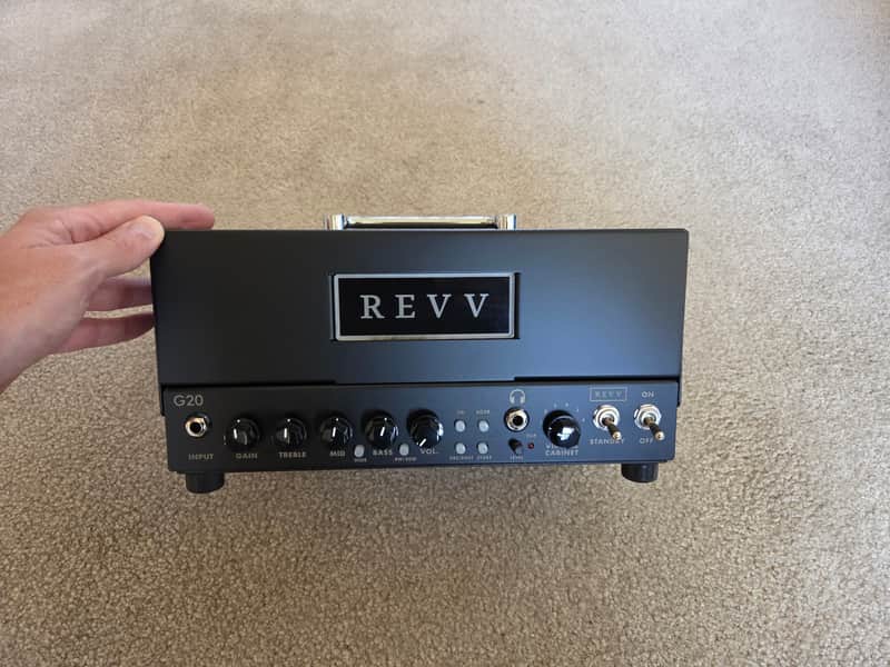 REVV G20 2-Channel 20-Watt Guitar Amp Head with Reactive Load and Virtual Cabinets 2020 - 2021 - Black image 1