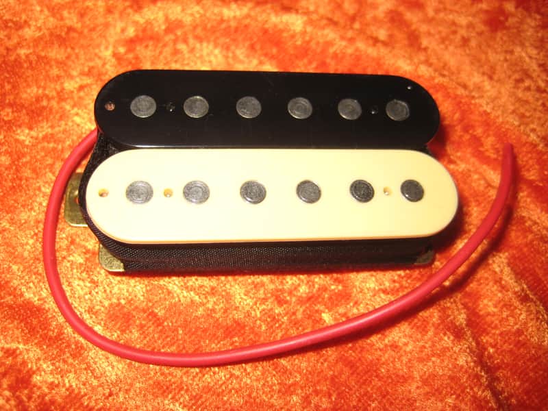 No Name Guitar Pickup 1990's Black and Cream Humbucker Neck image 1