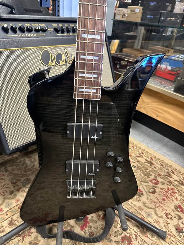 Jackson JS Series JS3 Kelly Bird IV Bass 2012 - 2015 - Transparent Black image 1