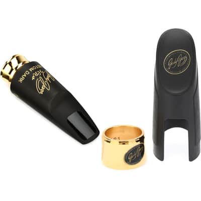 JodyJazz HR* Custom Dark Series Alto Saxophone Mouthpiece with Ligature and Cap - 7 image 1