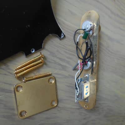 Telecaster PiCkGuArD w/ so much Luxurious GOLD Gold Hardware! Belcat HB GOLD everything! image 5
