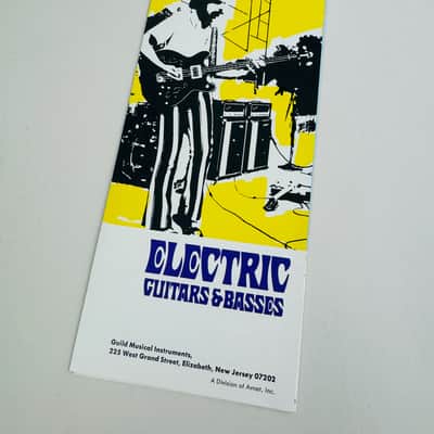Guild Electric Guitars & Basses Foldout Catalog – 1973 image 1