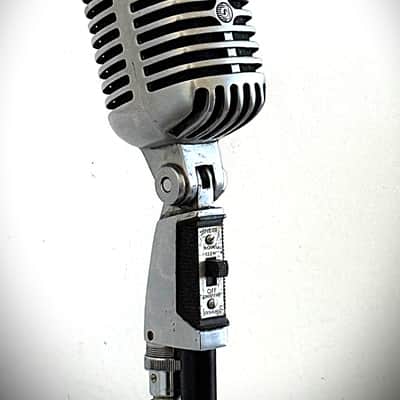 Vintage 1960's Shure 55SW Dynamic Microphone, w/cable & stand, working, Hear it~ image 7