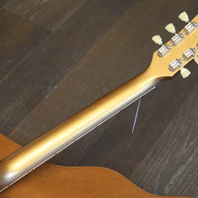 Unplayed! 2013 Gibson 1952 Reissue Les Paul Tribute Electric Guitar Bullion Gold w/ Maple Veneer Headstock + OHSC & Papers image 18