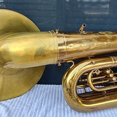 Reynolds Contempora 3v BBb Recording Tuba ~1959 - Lacquer & raw brass image 15