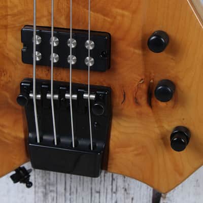Sozo Render Series Render Bass 4 String Electric Bass Guitar Maple Burl Top image 4