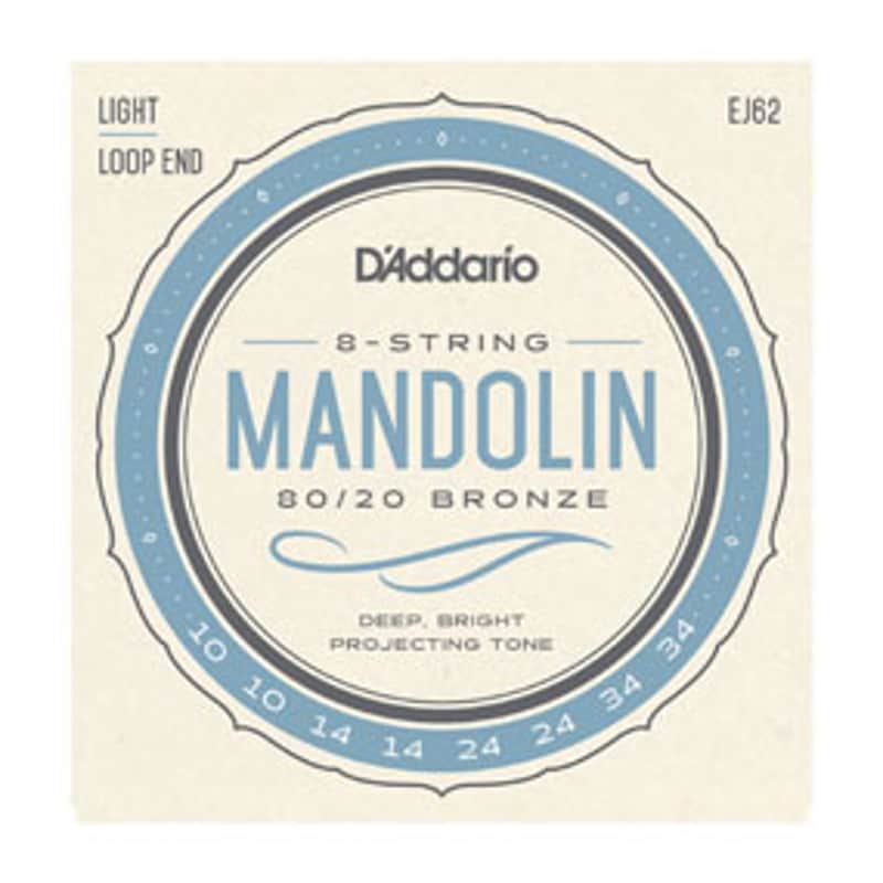D'Addario EJ62 80/20 Bronze Mandolin Strings - Light 10-34 Bild 1