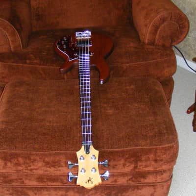 Birdsong Short Scale Bass 2015 Natural Mahogany image 9