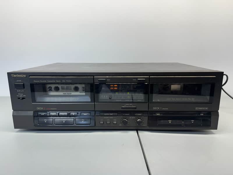 Technics RS-TR257 Dual Cassette Deck Tape Recorder 4 Head HiFi Stereo Vintage image 1