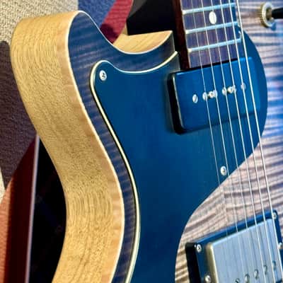 Nik Huber LEFT HANDED  KRAUSTER II “ Custom Shop” KORINA &  Super Flame Top  2016  Charcoal Black image 5