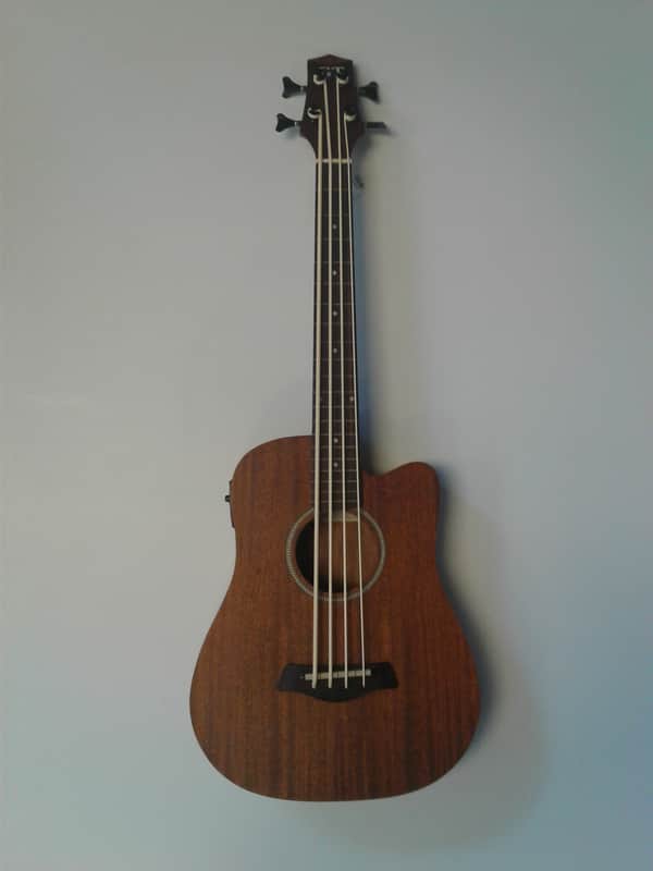 Gold Tone M-Bass/FL Micro 23" Scale Fretless Acoustic/Electric Bass Natural image 1