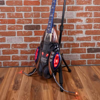 Custom One Off Build ”Bug Bass” Built for Jermaine Jackson Bug Graphic w/LEDs 1984 w/Case image 5
