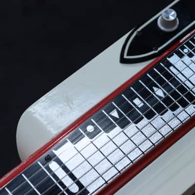 National Dynamic Lap Steel Red & White 6-String Electric Lap Steel Guitar w/Case image 16